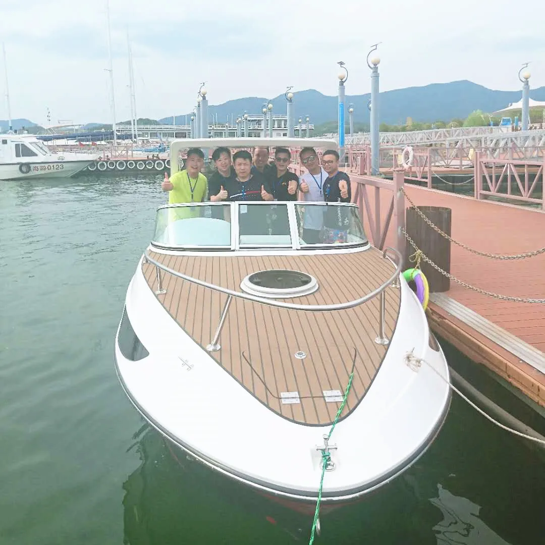 

24ft small luxury yacht boat fiberglass with stern drive engine