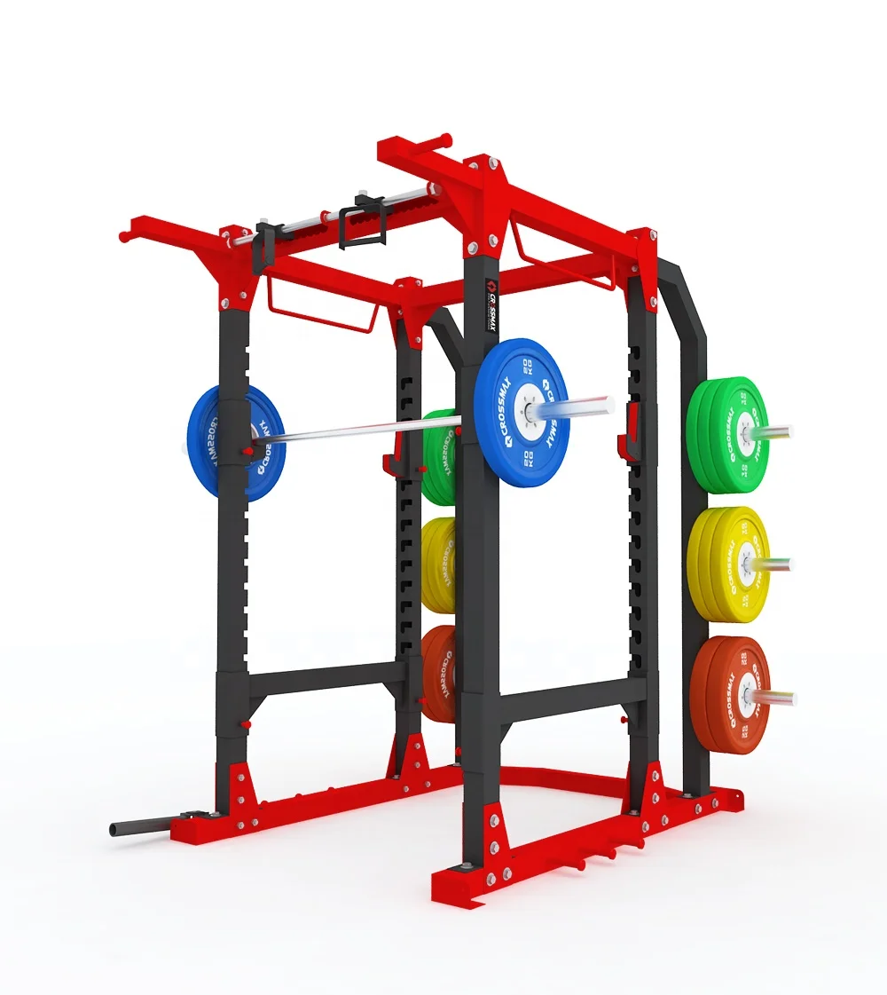 Crossmax Gym Equipment Heavy Duty Power Cage Rack With Platform For