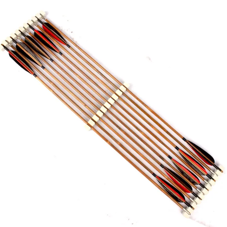 

ZS-JX033B 33'' bamboo arrow for shooting wholesale new arrows for hunting