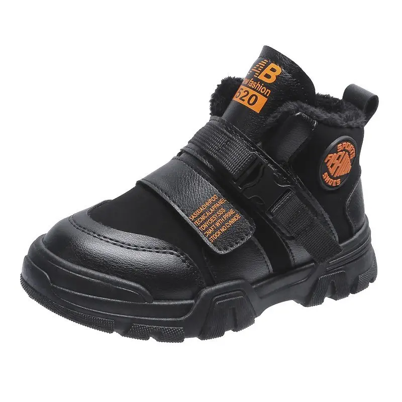 

Children Winter Warm Plush Boots Kids Boys Fashion Comfortable Durable Walking Boots Shoes