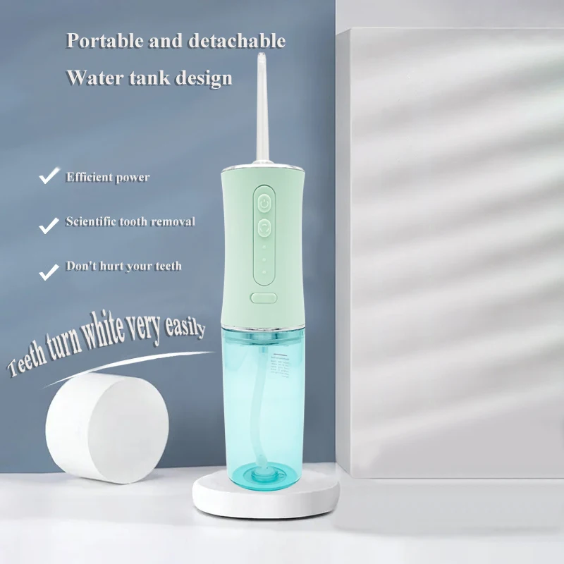 

2021 Teeth whitening Water Flosser Professional Cordless Dental Oral Irrigator oral water irrigation, Green or customized color