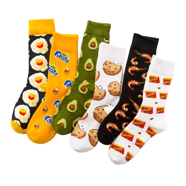 

New style middle tube men's cotton socks pouched egg jacquard socks socks women autumn and winter, Custom color