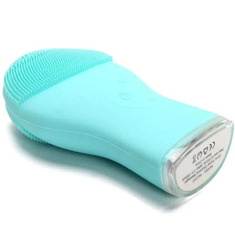 

Ultrasonic vibration scrubber waterproof cleaning massage face brush cleaning tool, Blue, pink