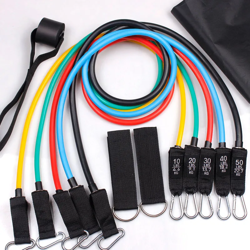 

Elastic Pull Rope Strength Training Tension Band 11pcs set resistance bands workout, Customized