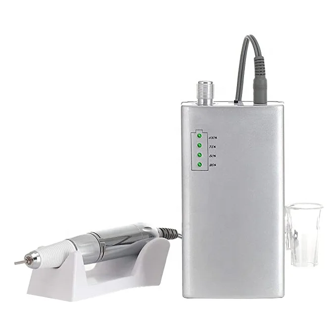 
Order 25pcs customize private logo Wireless 30000rpm Nail drill made in japan rechargeable electric kupa nail drill 