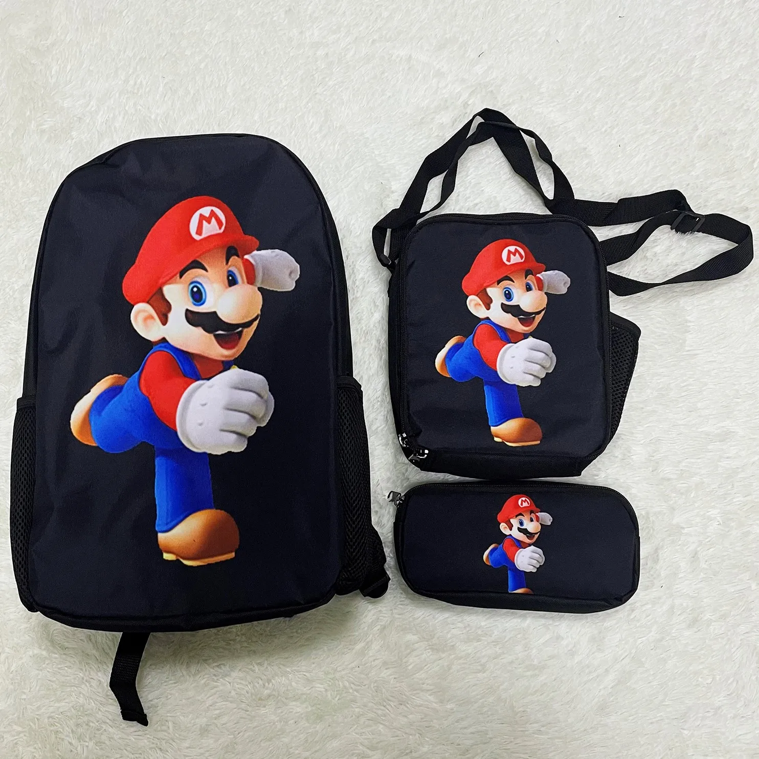 

Mochilas Cartoon Anime Super Mario Design Backpack Bookbags For Kids Shoulder Bag Primary School Bags Sets For Boys Teenagers, Customized