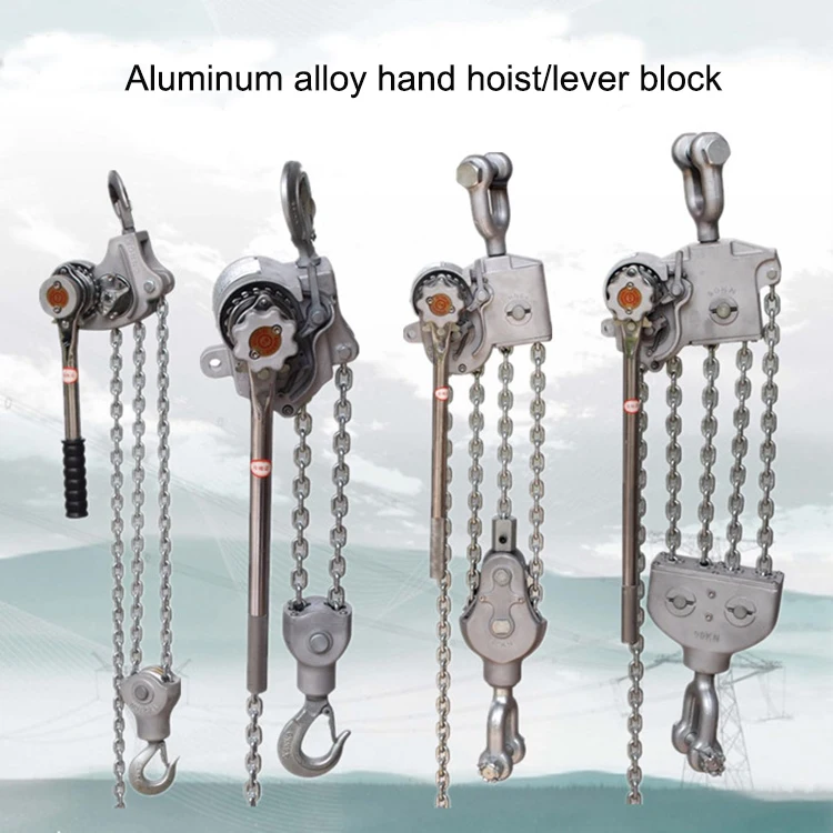 Aluminium Alloy Hand Chain Block Manual Lever Chain Hoist