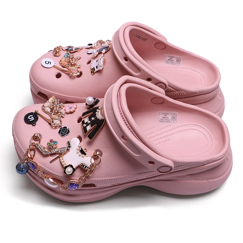 

2021 Bling Metal Luxury Wholesale Shoe Pearl Ceci For Designer Shoes Charm