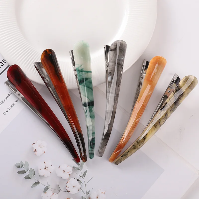 

Acrylic Horn Clip Hairclip Colorful Pointy Big Size Fashion Women Hair Accessories High Quality Duckbill Clip Hairgrips