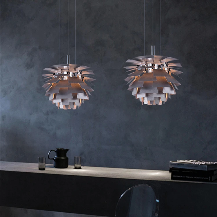 Creative dining room lighting pendant hanging chandelier modern lamp rose gold  led pendant lights