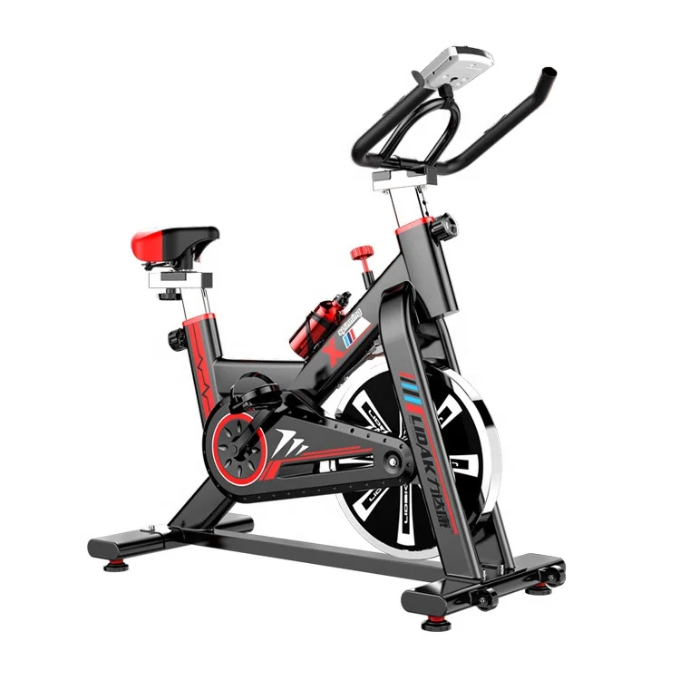 

Indoor cycling stationary bike cardio fitness adjustable magnetic resistance machines for home excercise bike, White black
