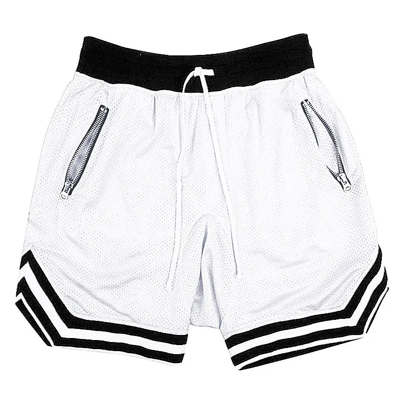 

Wholesale custom cheap men's basketball Mesh gym shorts with pocket