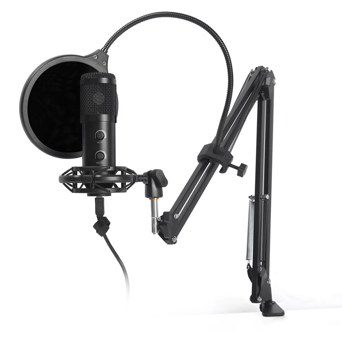 

OEM Factory usb microphone conference system microfone profissional recording studio podcast microphones for computer, Black