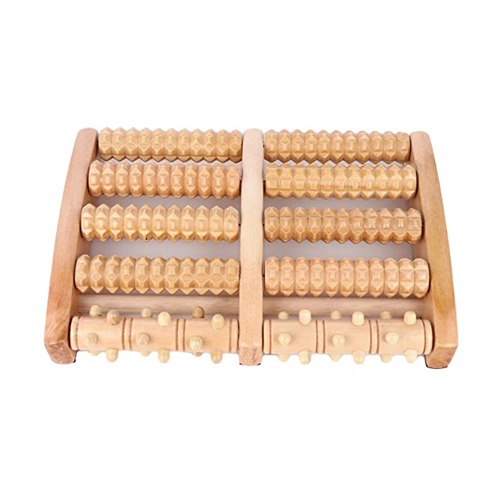 

Best Selling Amazon Wooden Roller Foot Massager 5 Rows Nails Roller For Heel Pain Plantar Fasciitis Sore Feet Therapy Product
