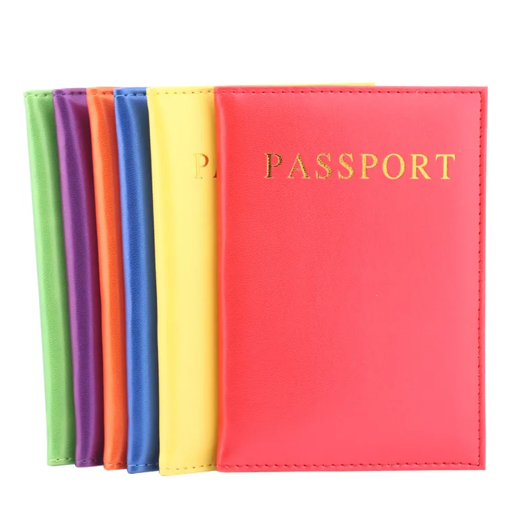 

2023 Wholesale travel PU leather passport holder wallets for women and men