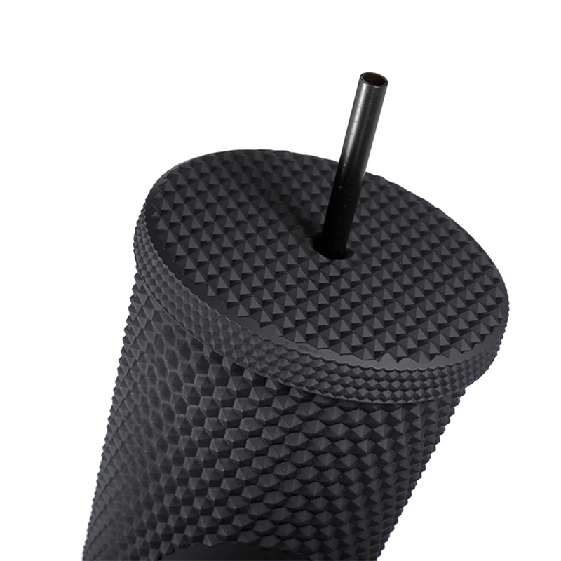 

Matte Studded Tumbler with Lid and Straw 24OZ/710ML Customizable DIY Cold SublImation wholesale Cup Customized logo color