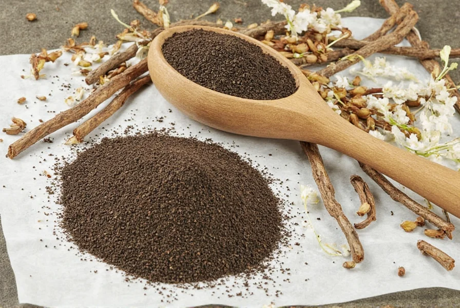 Black aniseed seeds close up