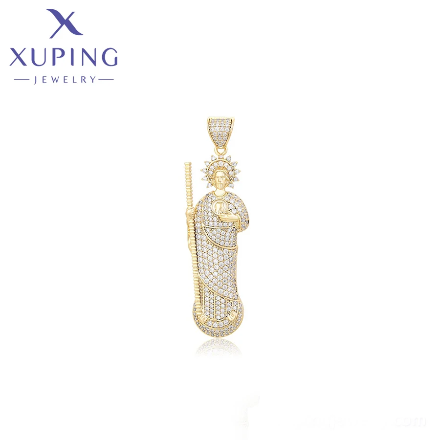 

X000670357 xuping jewelry Fashion Design Character Pendant 14K Gold Color Elegant Simple Religious Series Jesus Unisex Pendant