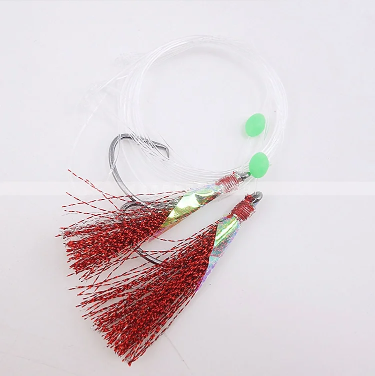 

mackerel sabiki rig fishing for sea fishing with cheap crank shape fishing hooks