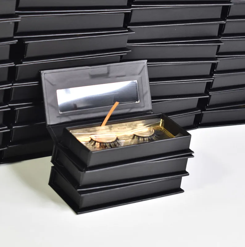 

mink lashes3d wholesale vendor 100% real material eyelash vendor customized boxes supper fluffy new natural style black color