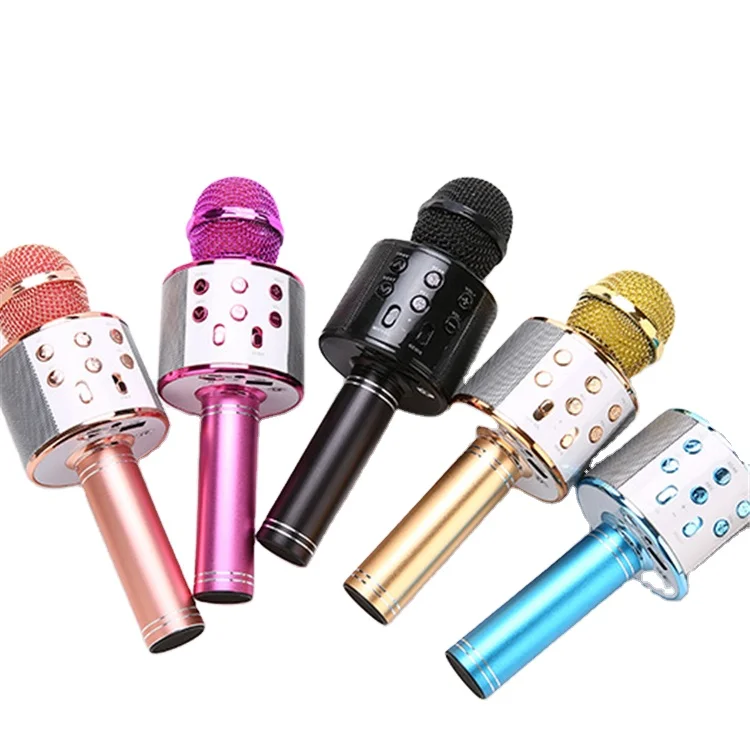 

Unique design music&camera assistant amazon hottest wireless usb karaoke microphone