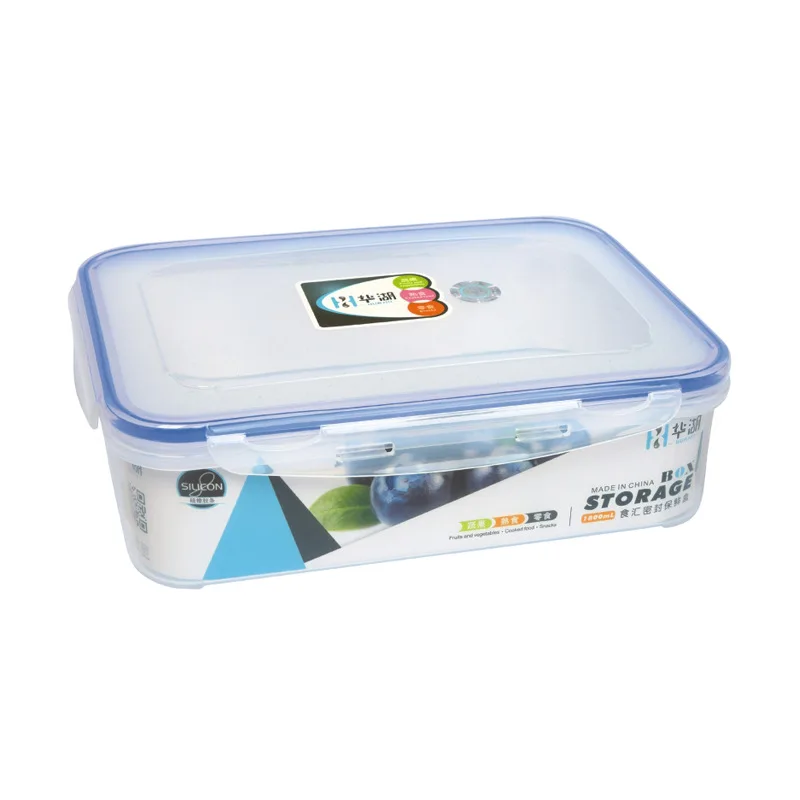 

Kitchen plastic preservative box set Bento Lunch Box rectangular button music microwave safe food box