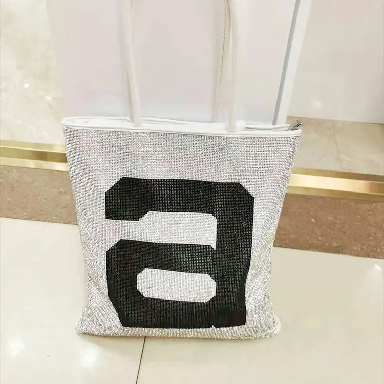 

2022 Fashion Shoulder Bags Luxury Handbags Large Handbags Women Bags Rhinestone Sparkly Boho Bags