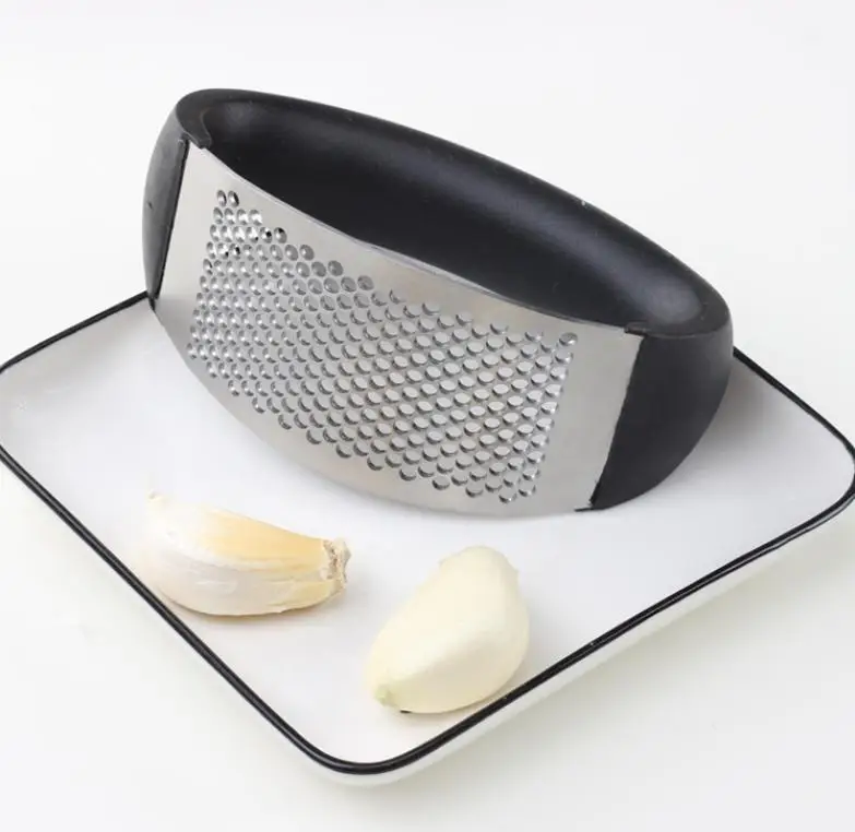 

AAA115 Wholesale Stainless Steel New Kitchen Gadgets garlic press Tools Mincer Chopping Manual Blender Garlic Press, As pic