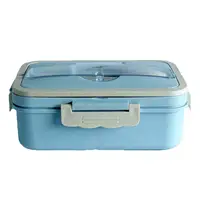 

BPA free eco-friendly leakproof microwave wheat straw lunch box portable wheat straw bento box