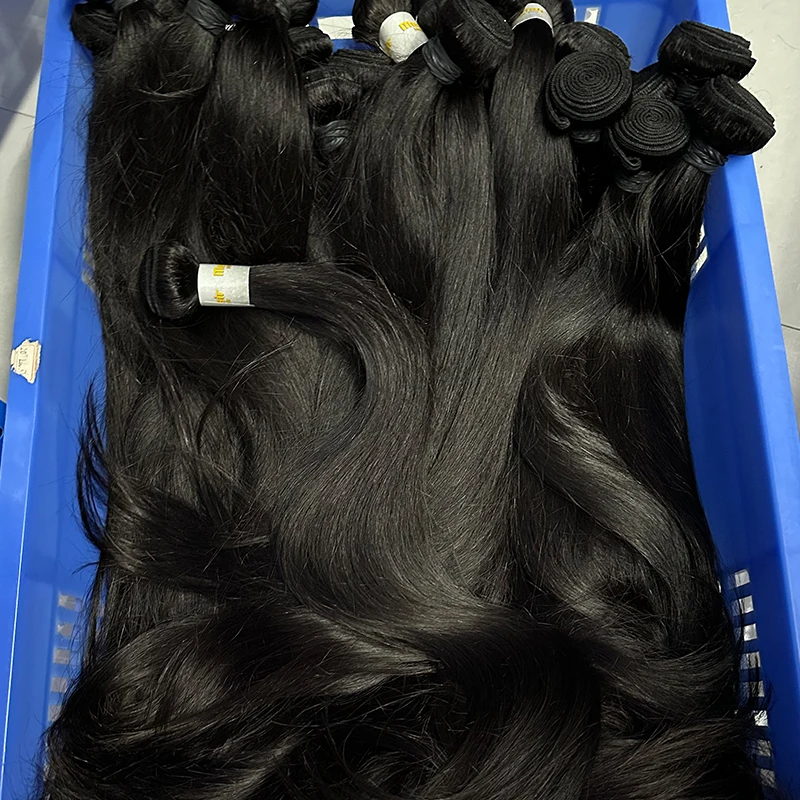 10-40inch Fast Delivery Cuticle Aligned Raw Indian Hair Silky Straight Human Hair Bundles 100% Non-chemical Processed