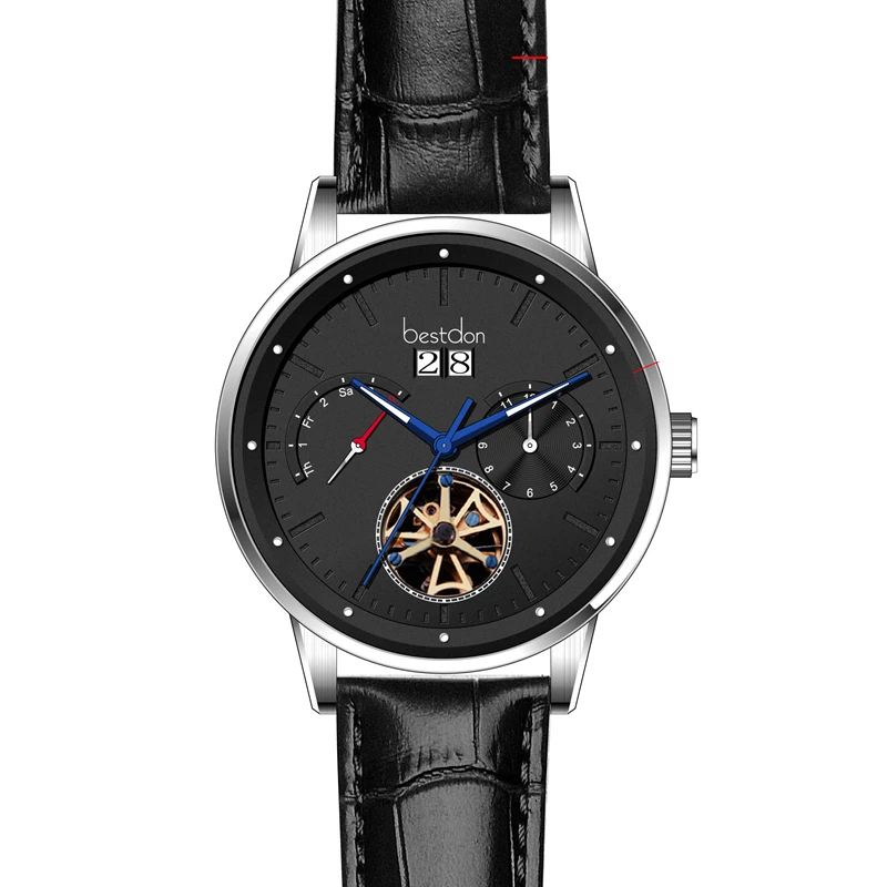 

Transparent Case Fashion Men Watches Top Brand Luxury Mechanical Skeleton Wrist Watch Clock Men