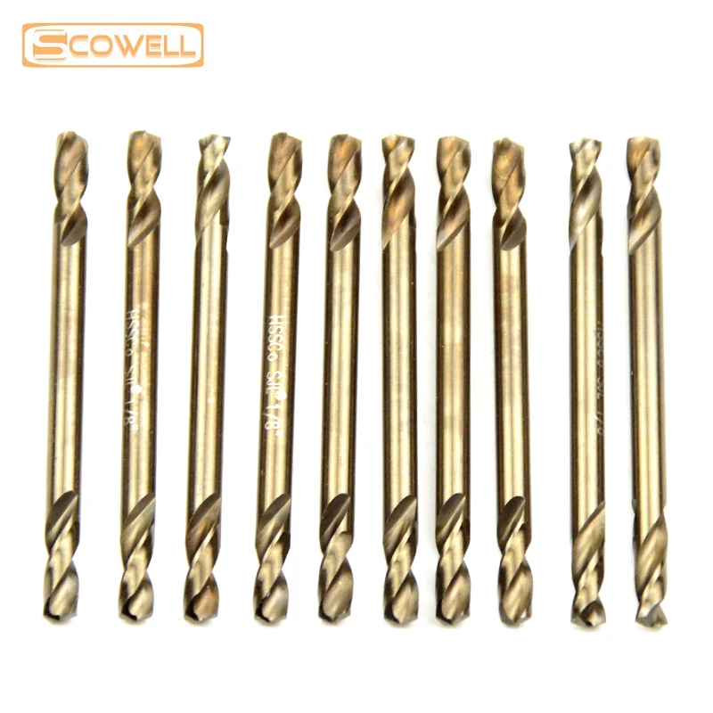 

100pcs / Lot HSS Double Ended Drill Bits For Metal wood hole Spiral drill bits twist drill imperial and Metric