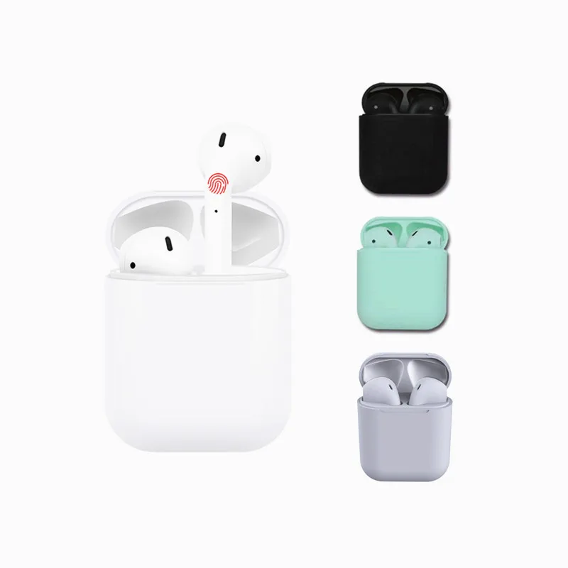 

Top Sell Audifonos I12 Touch Control Original Size Tws BT V5.0 Inpods I12 Touch Wireless Earbuds Earphone ear buds pk I11 I3, White green red black