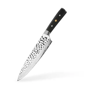 Image of 8 inch Professional Grade Japanese Damascus 67 layers Stainless Steel Chef Knife with Hammered Finished VG-10 handle