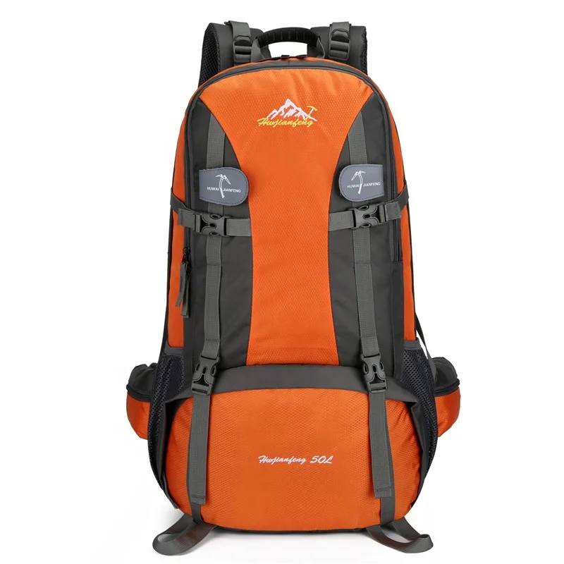 

Lazada 60L outdoor water proof hiking polyester large capacity multifunctional backpack outdoor backpack, Customized