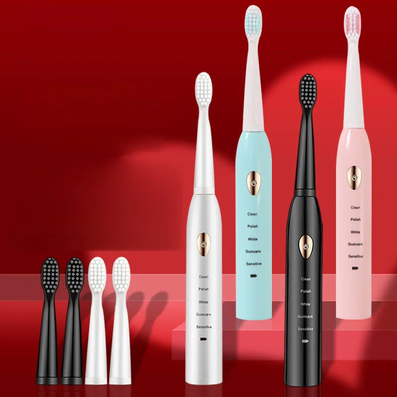 

Voyage Wholesale IPX7 Waterproof Whitening USB Smart Sonic Electric Toothbrushes