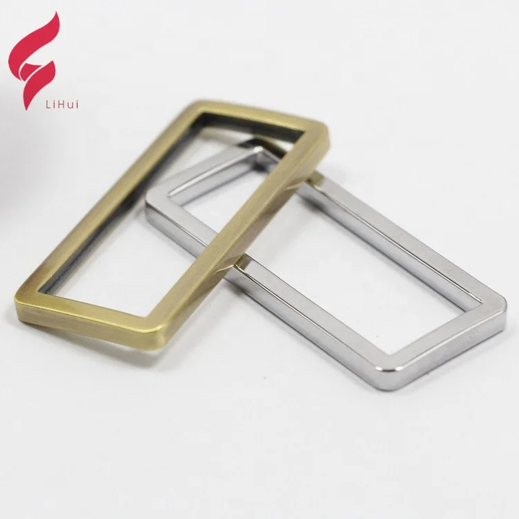 

Factory Manufacture Custom Bag Metal Parts Handbag Hardware Accessories Square Ring Metal Flat Rings, Nickle ,gold ,gunmetal or as your request