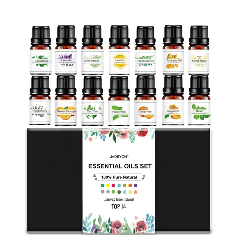 

Factory Private Label 100% Pure Natural Organic Rose Essential Oil Set For Gift Relief Relaxation Anxiety Essential oil set