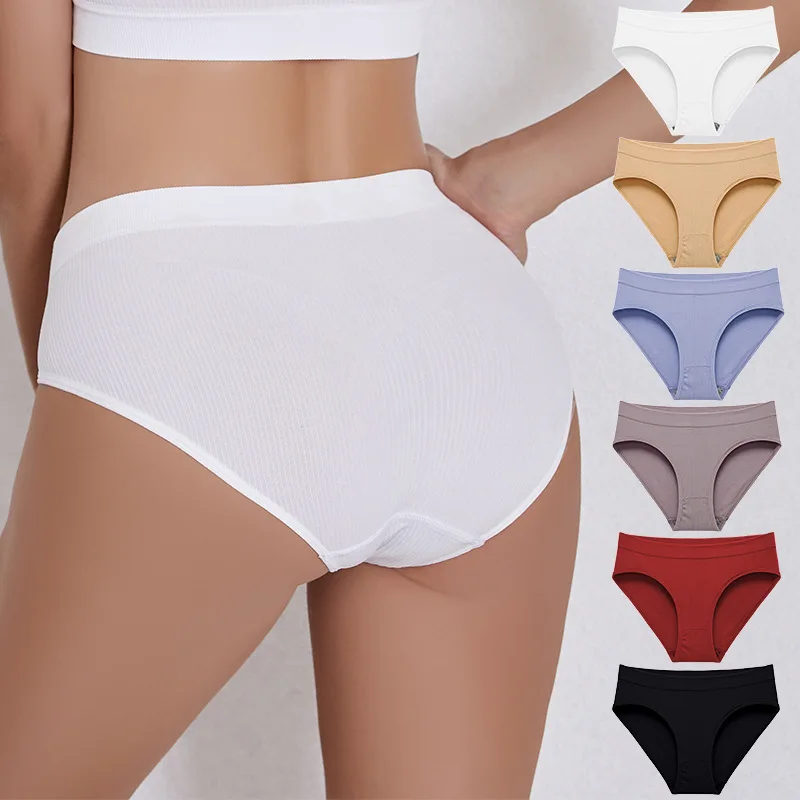 Mid Rise Knitted Seamless Thongs