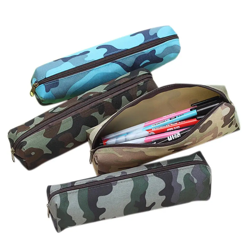 

Camouflage Pencil Cases Pencil Stationery Storage Bag Office School Supplies Cosmetic Makeup Bags Zipper Pouch