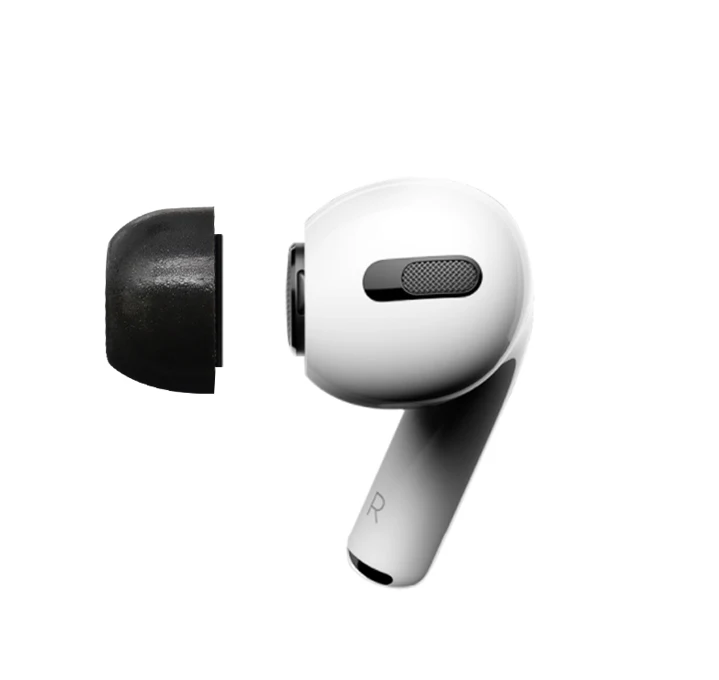 

For Apple Airpods Pro Sponge Memory Foam Tips Noise Cancelling Earbud Earplugs Tips With Air Filter With Dust Gard, Black/gray/white(can be customized)