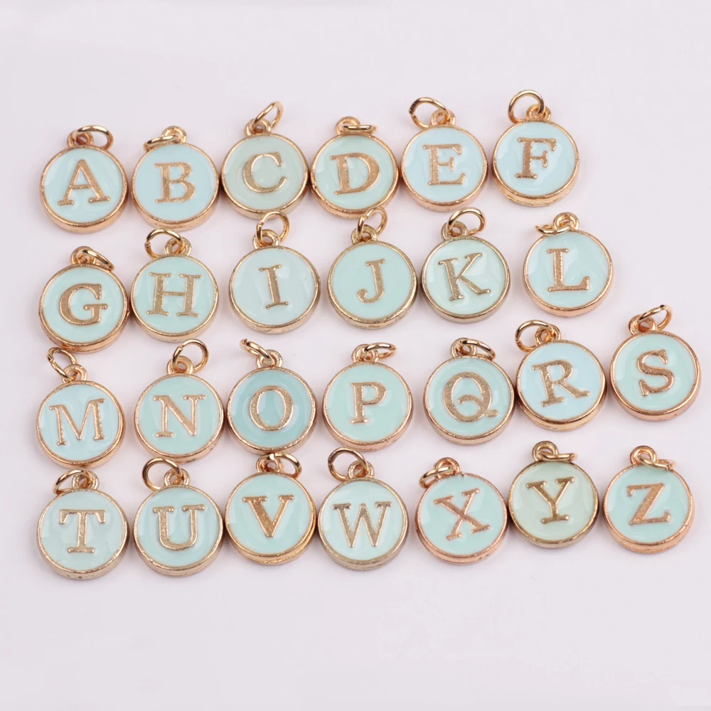

Diy name M N O P Q R S T U V W X Y Z letter a pendants for promotion, Blue and pink