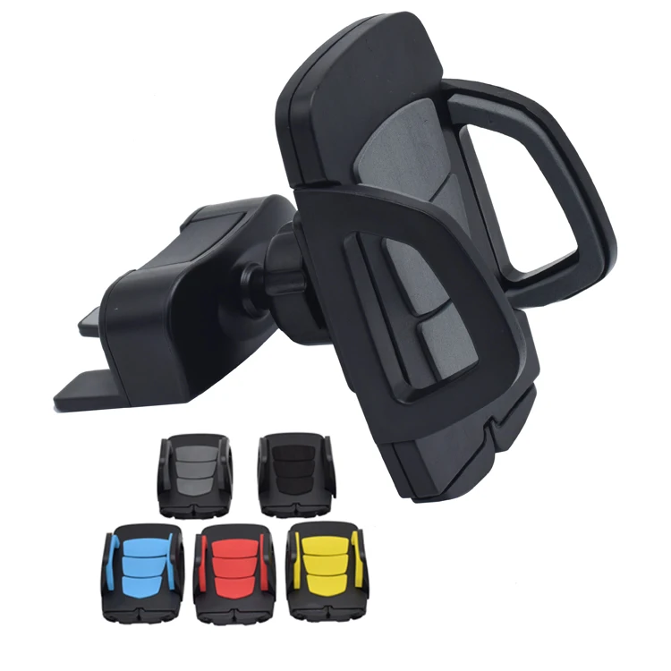 

Adjustable 360 Rotation Universal CD Slot Car Mount Mobile Phone Holder Stand, Black/gray/red/yellow/blue