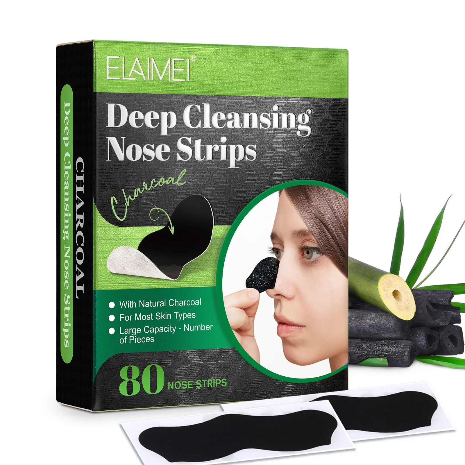 

ELAIMEI mask oil peeling nose stickpurifying acne removal pore deep cleansing blackhead remover nose patch
