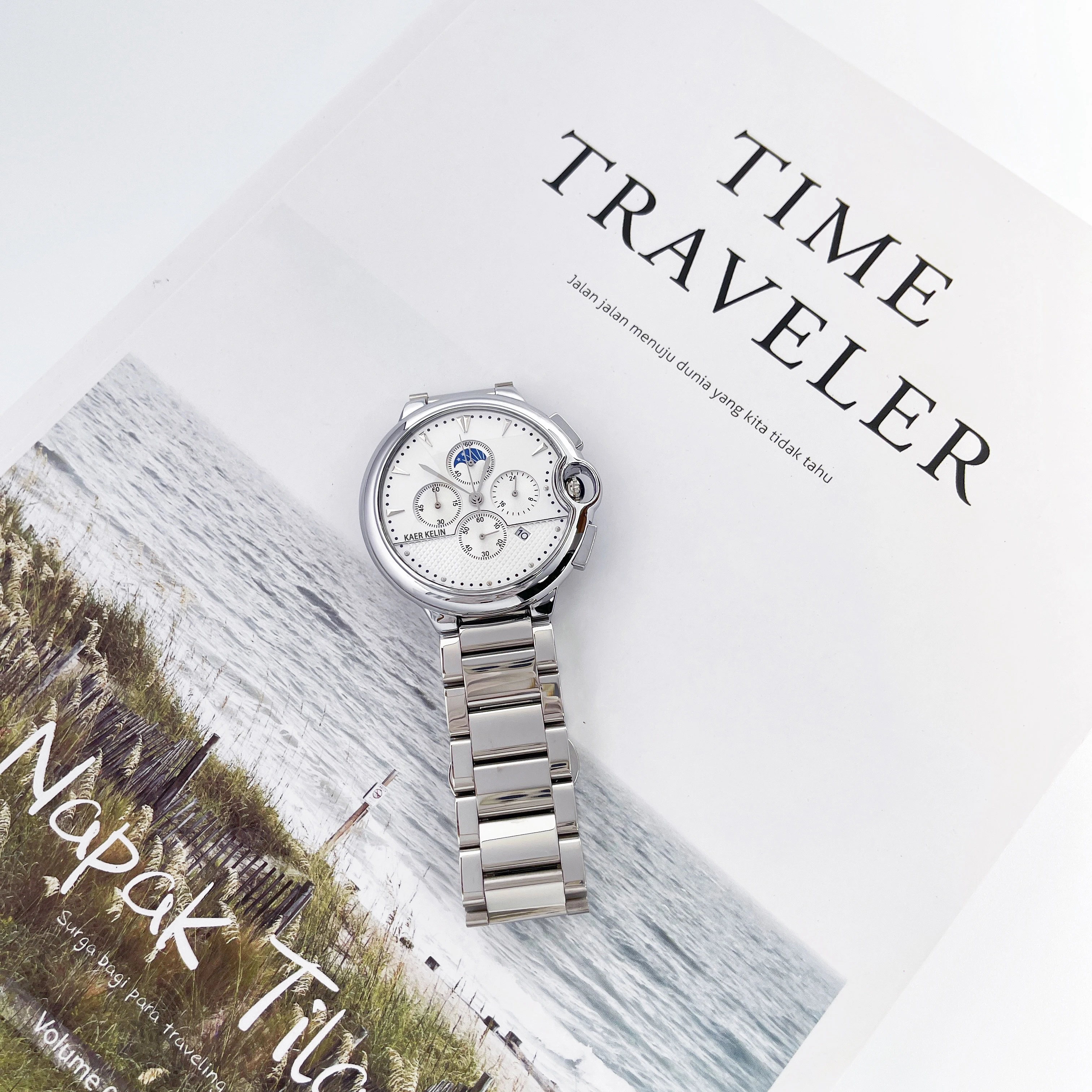 

100% Original Men Watches with Quartz Movement Watch for Unisex, Hot Selling Natural Wristwatch Stainless Steel Men's Watches