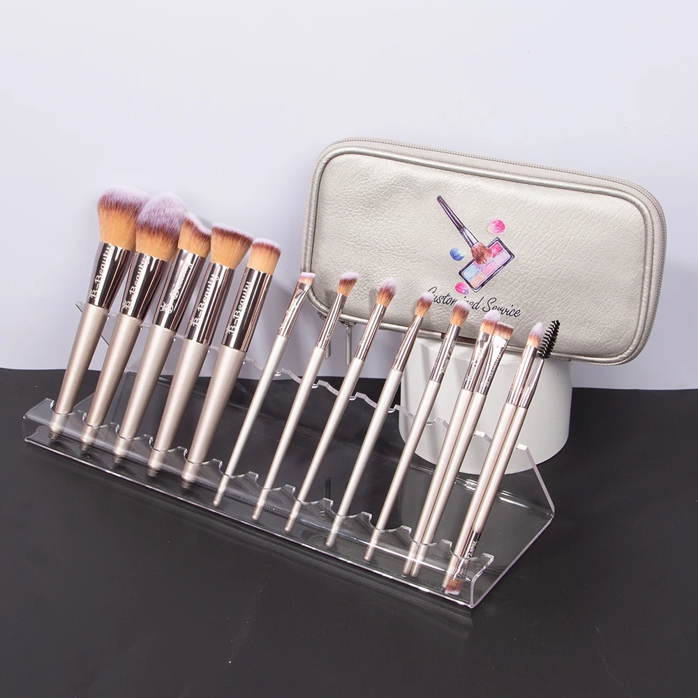 

2021 Hot Sale professional Marble Handle and Synthetic Hair makeup brush set Custom Logo Private Label