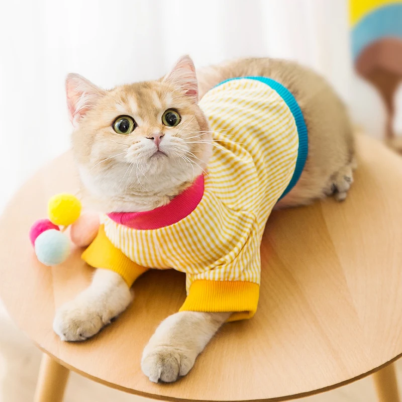 

Pet Clothes Cute Dog T-Shirt Spring Costume Casual Plaid Kitten Coat Small Dog Summer New Clothing Chihuahua XS-XXL