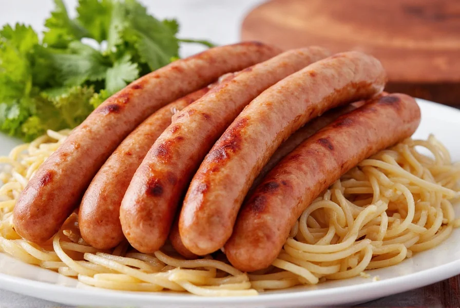 Fresh Chicken Longganisa on a Plate