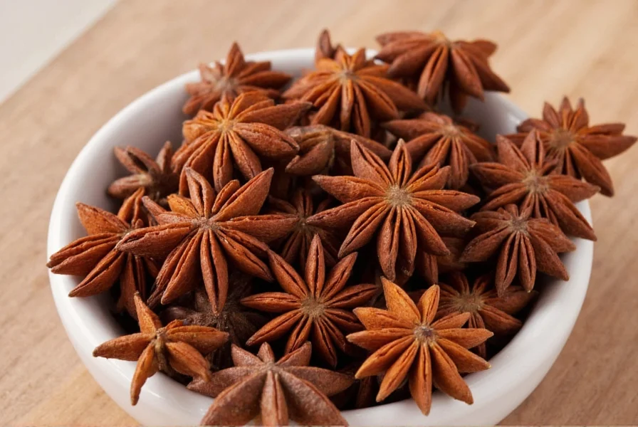 Star anise used in various culinary preparations including tea and stews
