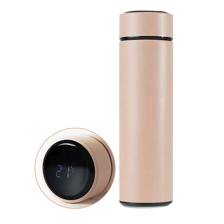 New Product Ideas 2019 Intelligent Steel Vacuum Mug Smart Water Bottle Reminder Drinking LCD Temperature Display